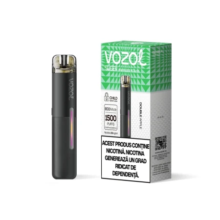 Narghilea electronica reincarcabila KIT SLEEK POD DOUBLE APPLE | GALASUN