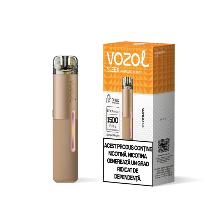 Narghilea electronica reincarcabila KIT SLEEK POD MANGO ICE | GALASUN