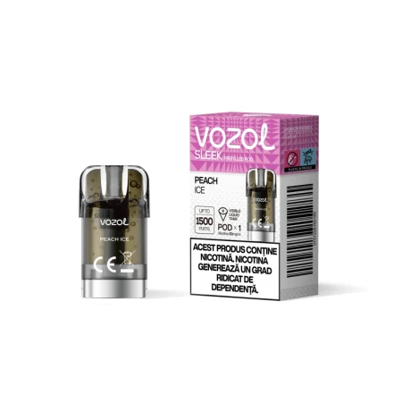 Narghilea electronica reincarcabila SLEEK POD PEACH ICE | GALASUN