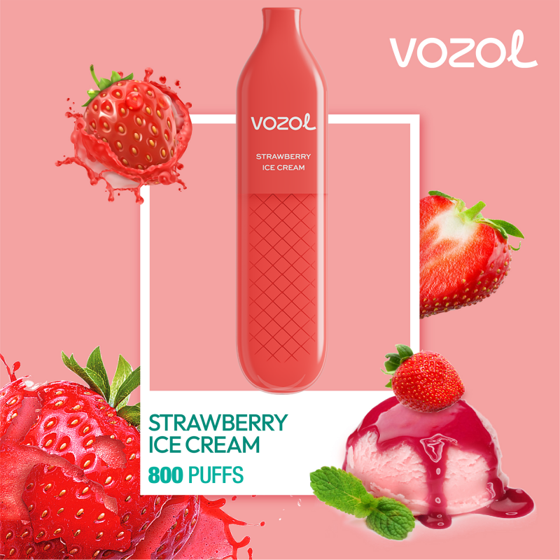 Alien800 Strawberry Ice Cream - Tigara electronica de unica folosinta - Vozol