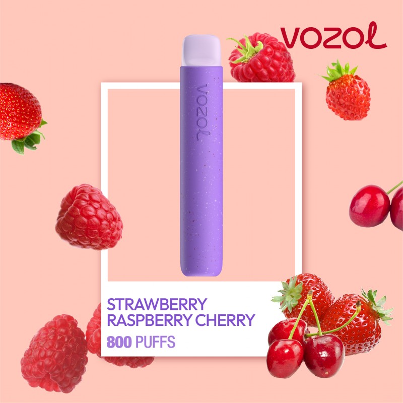 Star800 Strawberry Raspberry Cherry - Tigara electronica de unica folosinta - Vozol