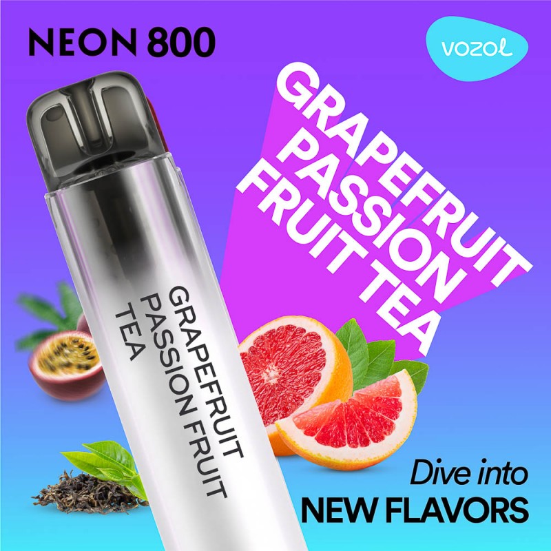 Neon800 Grapefruit Passion Fruit Tea  - Tigara electronica de unica folosinta - Vozol