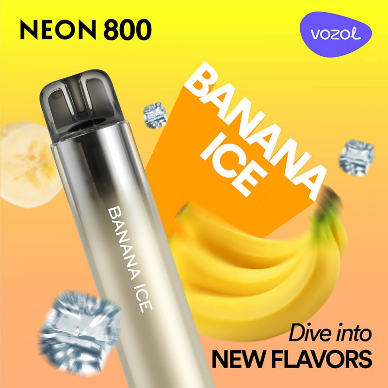 Neon800 Banana Ice - Tigara electronica de unica folosinta  - Vozol