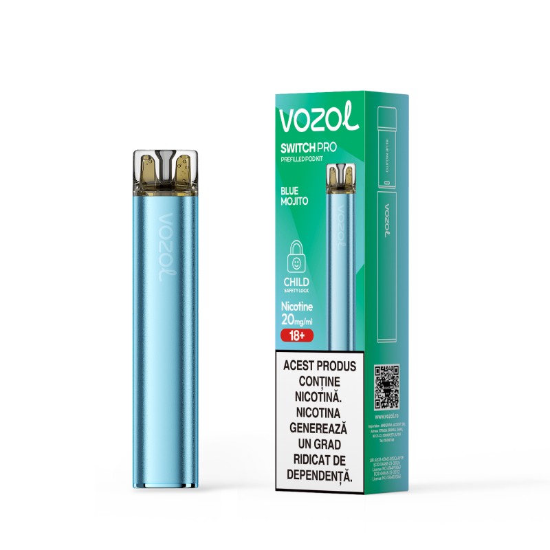 Narghilea electronica reincarcabila KIT SWITCH PRO BLUE ... » Vozol.Ro