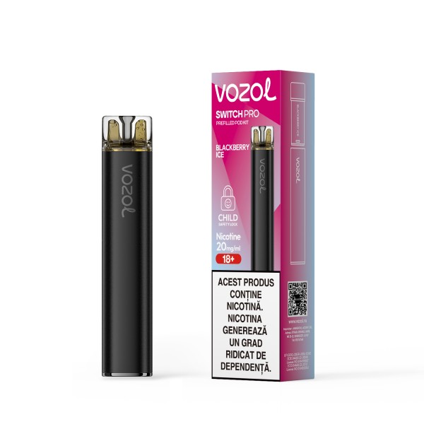 Narghilea electronica reincarcabila KIT SWITCH PRO BLACK... » Vozol.Ro